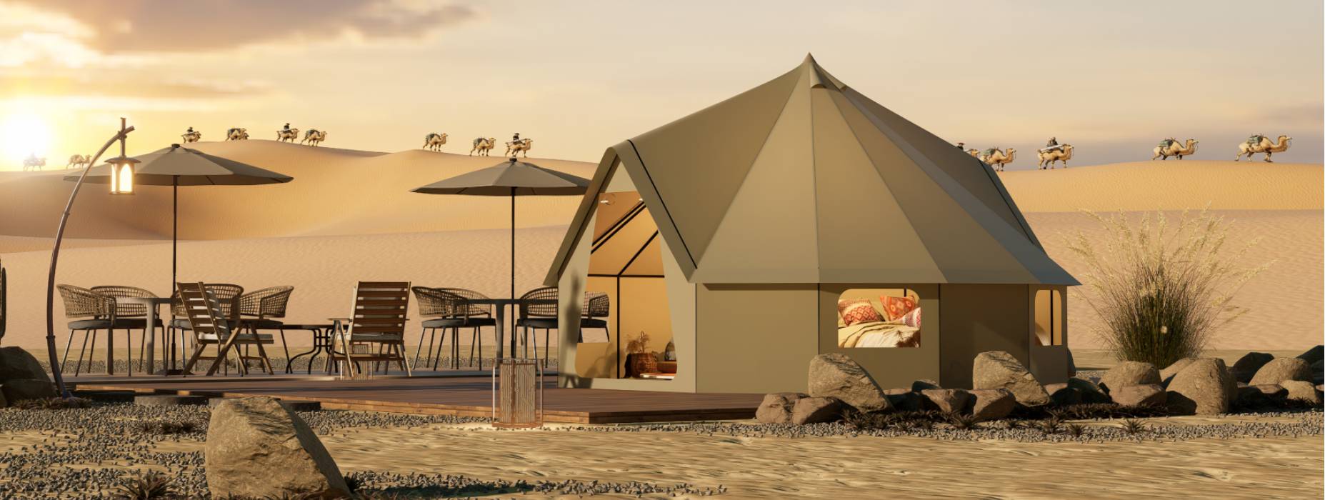 玉龙露营酒店帐篷产品